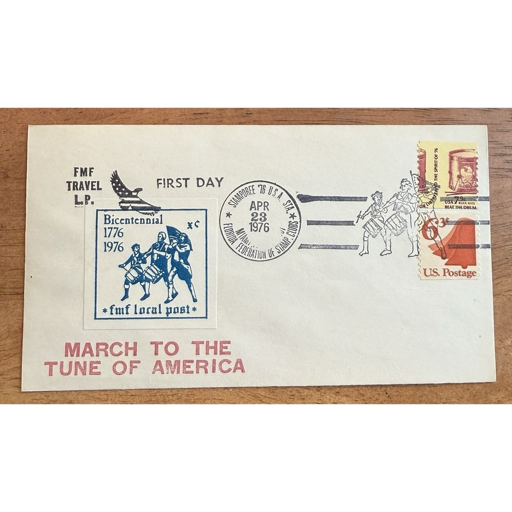 US SC #1615 GMF Local Post FDC Cachet March To The Tune Of‎ America Rare